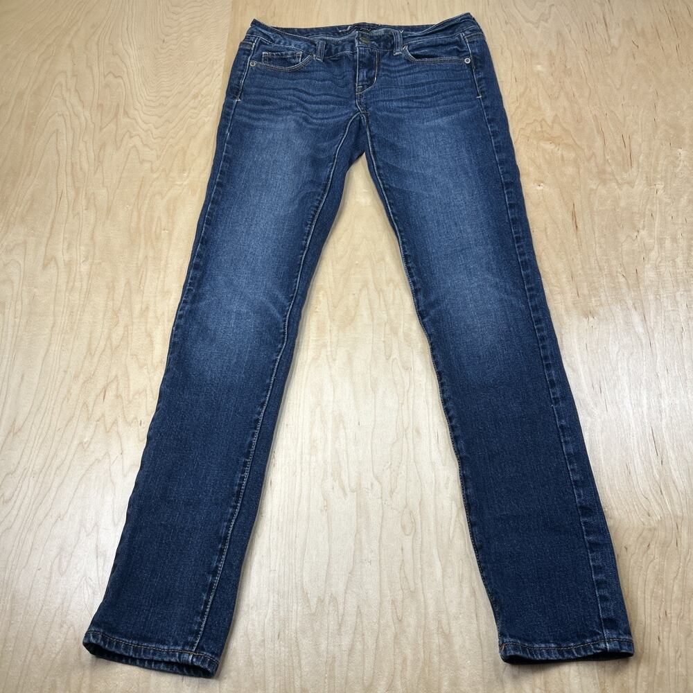 American Eagle Skinny Jeans Women’s 2 Blue Stretch Denim Mid Rise GC Preppy Girl